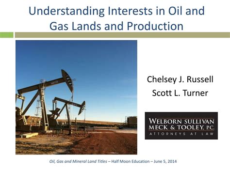 Ppt Understanding Interests In Oil And Gas Lands And Production