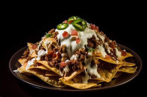 Premium Photo Cheesy Nachos Late Night Treat Gourmet Delight