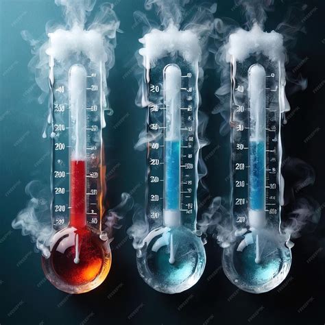 Premium Photo Thermometer Freezing Temperatures Frozen And Cold