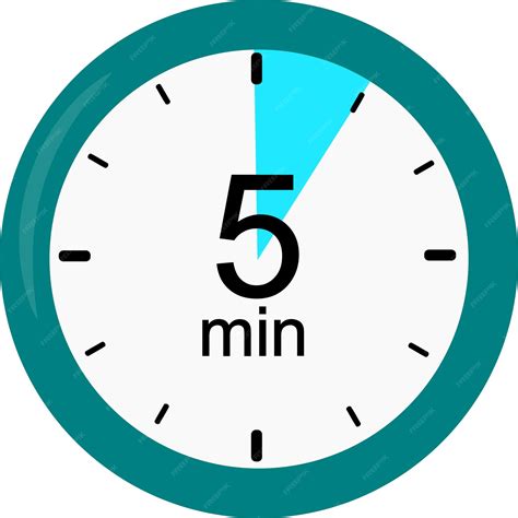 Premium Vector Clock 5 Minutes Vector Graphics