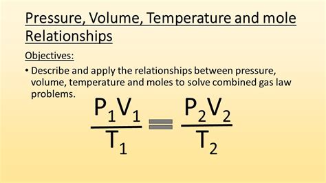 Pressure Volume And Temperature Formula