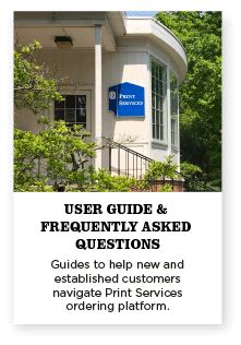 Print Services Start Page