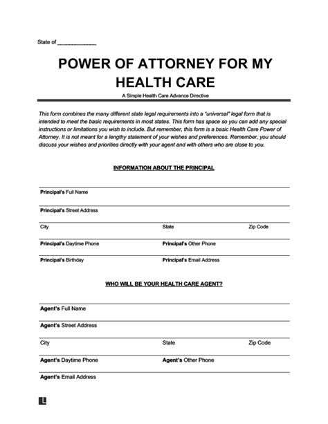 Printable Medical Power Of Attorney Forms Printable Forms Free Online