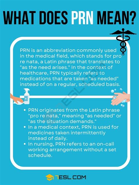 Prn Stands For Medical