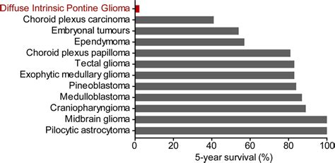 Prognosis Of Childhood Brain Tumours 5 Year Survival Of Patients With