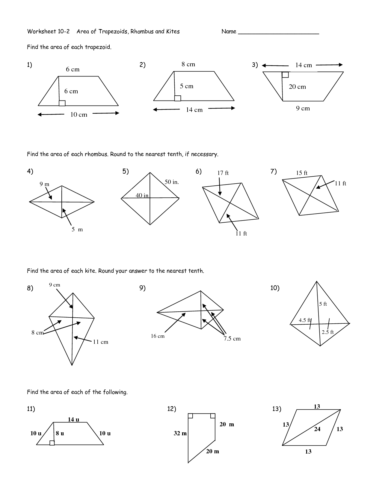 Properties Of Trapezoids Geometry