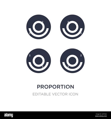 Proportion Icon On White Background Simple Element Illustration From