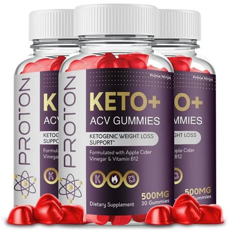 Proton Keto Acv Gummies Maximum Strength Dietary Supplement Vegan