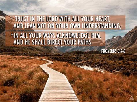 Proverbs 3 5 6 Poster Trust In The Lord Bible Verse Quote Wall Art 24X18