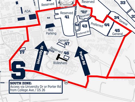 PSU Football Parking Guide