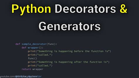 Python Regex Decorators Generators Youtube