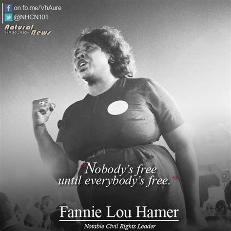Qotd From Fannie Lou Hamer Your Sister S Freedom Is Your Freedom