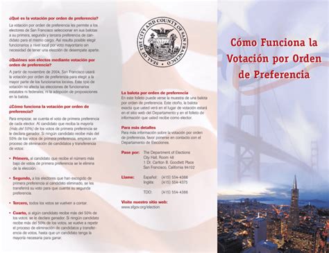 Qu Es La Votaci N Por Orden De Preferencia