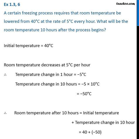 Question 2 A Certain Freezing Process Requires That Room Temperature