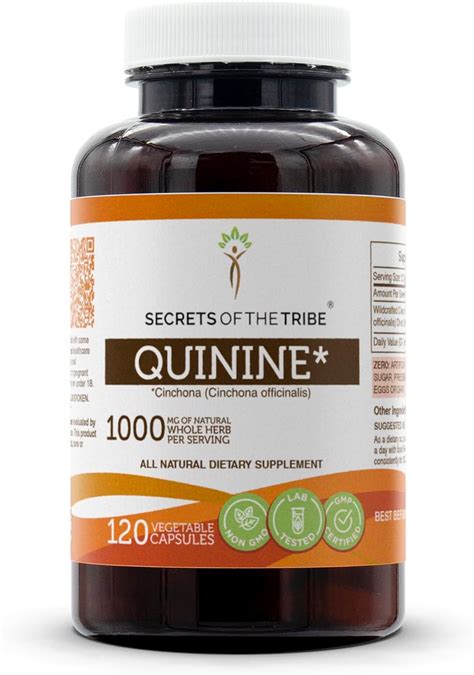 Quinine 1000 Capsules Cinchona Officinalis Leg Cramp Support