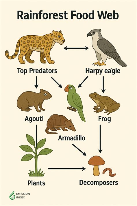 Rainforest Food Web Diagram