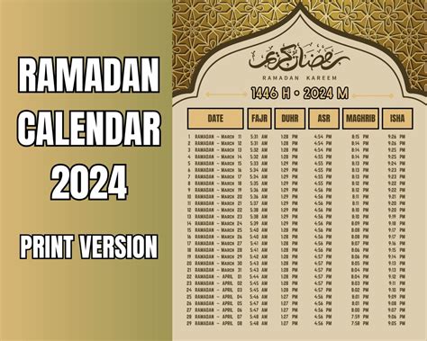 Ramadan In 2024 Calendar Preschool Calendar Printable