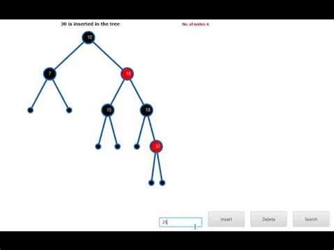 Red Black Tree Visualization In Javafx Youtube