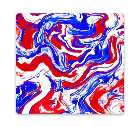 Red White Blue Marble Swirl Seamless Digital Paper Etsy
