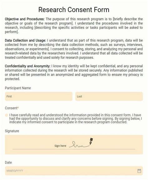 Research Study Consent Form With Assent For Minor Participant Assent