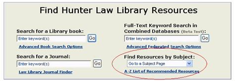 Resources In The Law Library S Reserve Room Hunter S Query