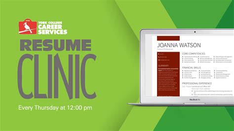 Resume Clinic Career Resource Center York College