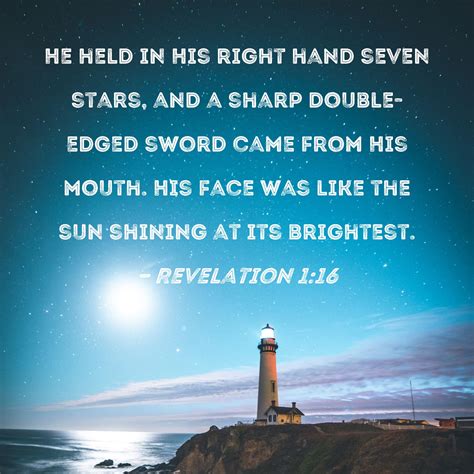 Revelation 1 16 And He Had In His Right Hand Seven Stars And Out Of