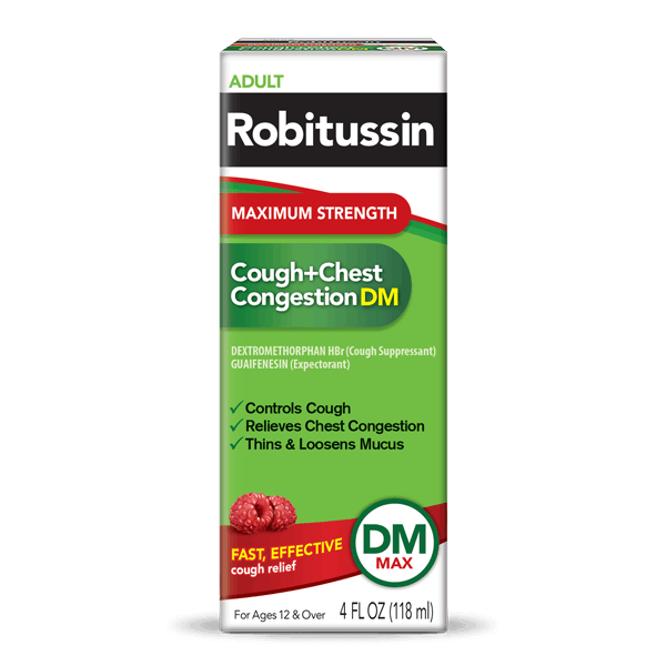 Robitussin Maximum Strength Elderberry Cough Plus Chest Congestion Dm