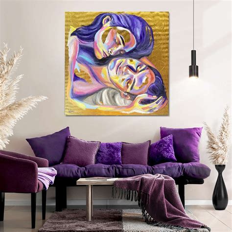 Romantic Wall Art Contrast Painting On Canvas By Leonid Etsy