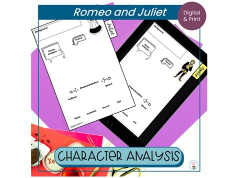 Romeo And Juliet Character Analysis Teaching Resources