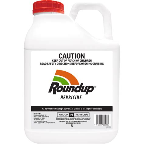 Roundup 5L All Purpose Weed Killer Herbicide Concentrate 360G L