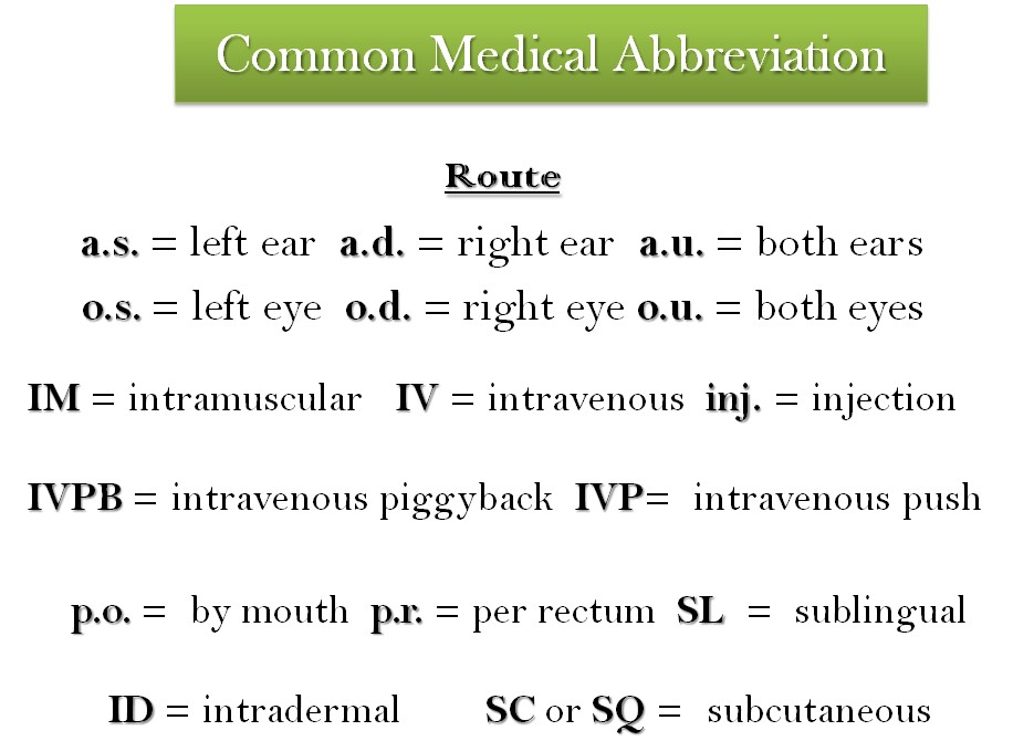 Rt Medical Abbreviation