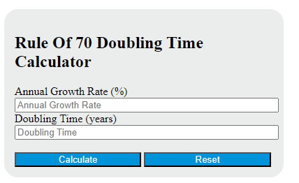 Rule Of 70 What Is It Formula Calculator Example