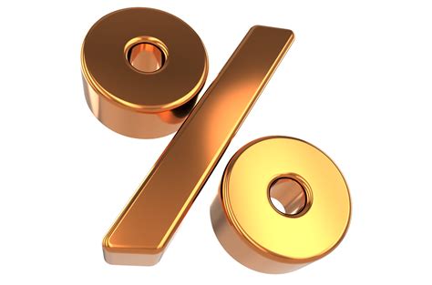 S Mbolo De Porcentaje Dorado 3D Signo De Porcentaje 3D Signo De