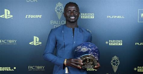 Sadio Man Wins The Socrates Award For His Outstanding Charity Work In