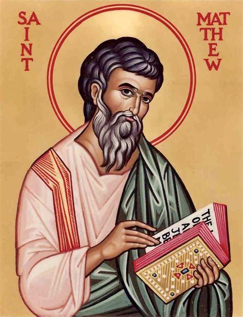 Saint Matthew The Apostle Biography Card