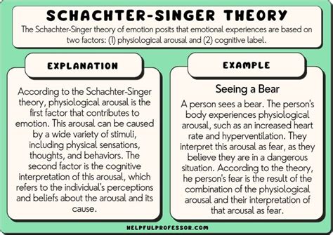Schachter Singer Theory Examples And Definition 2025