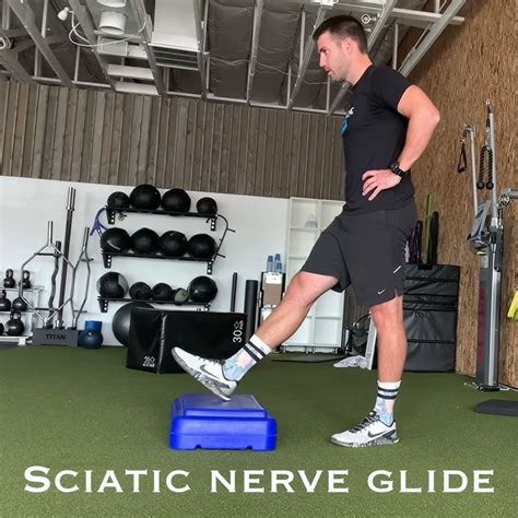 Sciatic Nerve Glide Neuro Mobilization Standing Youtube