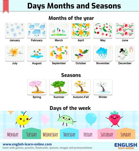 Seasons Months Of The Year Days Of The Week Word Sear Vrogue Co