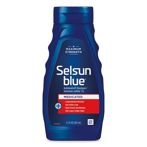 Selsun Blue Medicated Max Strength Dandruff Shampoo Selenium Sulfide