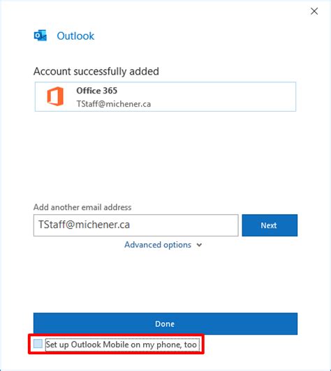 Setting Up Your Outlook For Microsoft 365 The Michener Institute Helpdesk