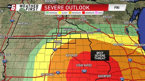 Severe Thunderstorms To Re Erupt Friday Targeting Missouri Iowa And