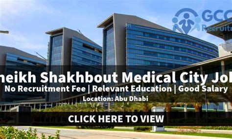 Sheikh Shakhbout Medical City Careers Urgent Hiring Apply Now