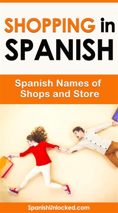 Shopping In Spanish Names Of Shops And Stores Spanish Unlocked