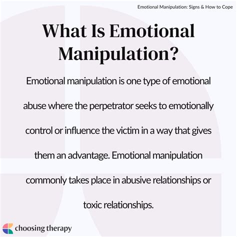 Signs Of Emotional Manipulation 5 Ways To Stop Emotional Manipulation