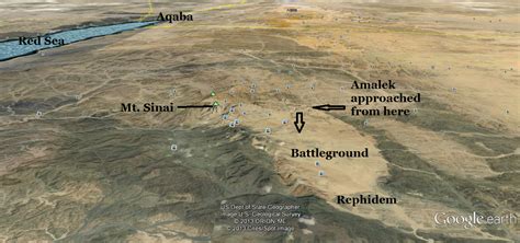 Sinai Where The Battle With Amalek Likely Occurred Description From