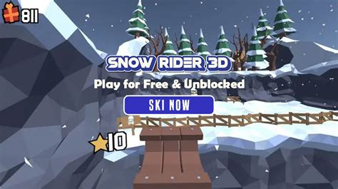 Snow Rider 3D Unblocked Play Free Online At Izigames