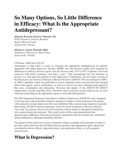 So Many Options So Little Difference In Efficacy What Is The