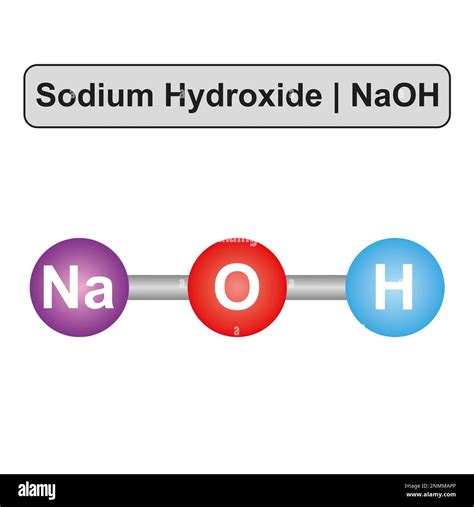 Sodium Hydroxide Molecule Stock Photo 47684401 Alamy