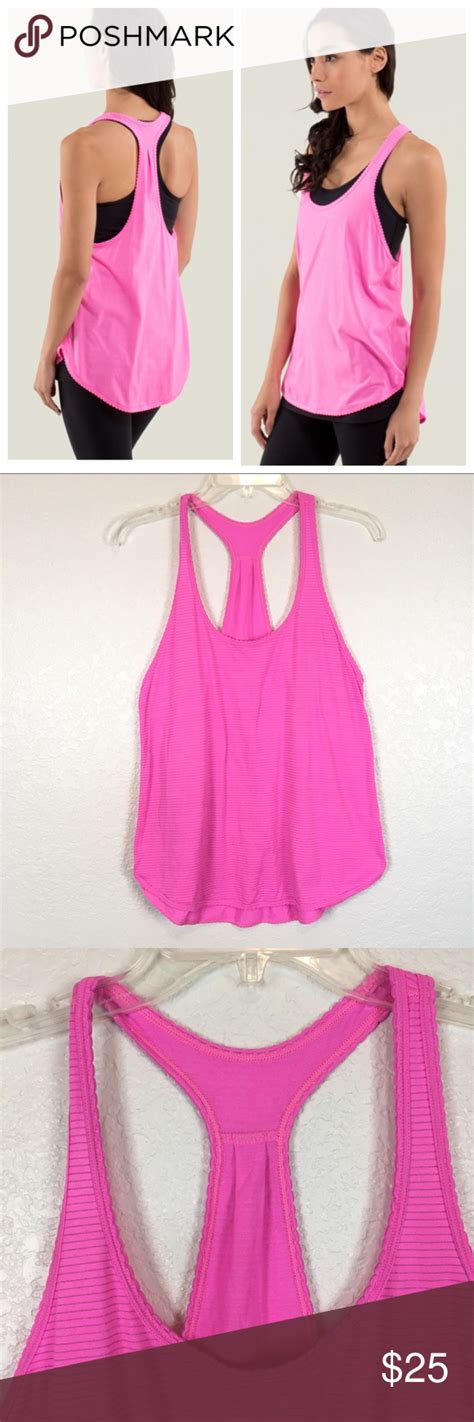 Sold Lululemon 105 F Singlet Tank Pink 4 Clothes Design Singlets Tank